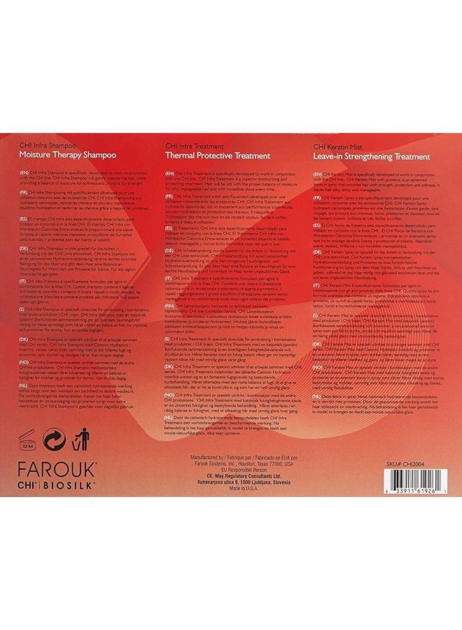 CHI مجموعة تصفيف الشعر المنزلية، مجموعة من 3 قطع (12 أونصة سائلة) +1 (2 أونصة سائلة) - Image 2