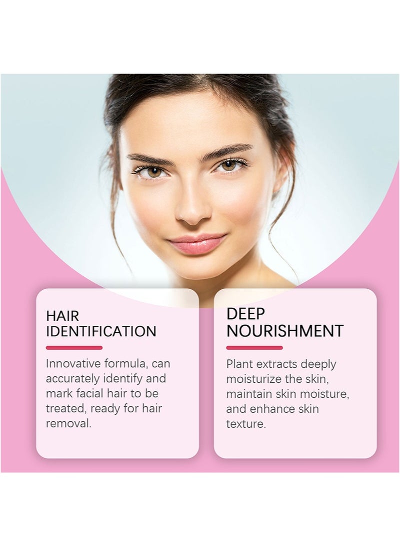 WEST MONTH Hair Identifier Spray，Skin Body Hair Identifying Spray With Razors，Hair identifier for Face Dermaplaning，Moisturizing and Skin Care Dermaplaner（100ml） - Image 5