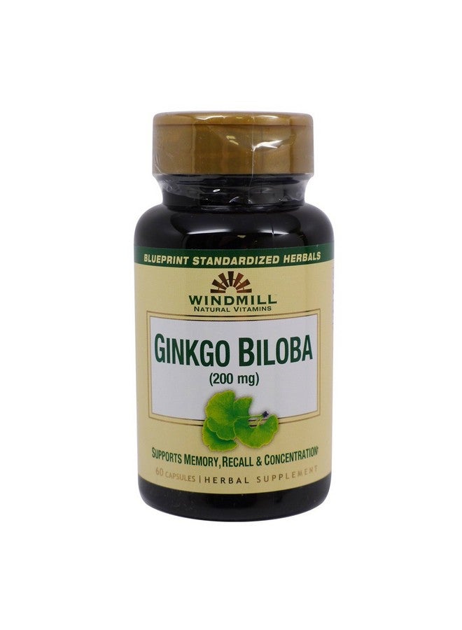 WINDMILL Ginkgo Biloba 200mg 60 Caps by Windmill