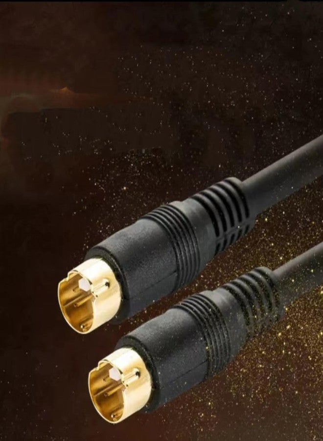 Traovien S-Video Cable Mini Din 4-Pin S Video Cable Male to Male Gold Plated Connector for Player Camcorders Laptops Transfer Video to TV or Monitor Connection Cable (3m/10Ft) - Image 2