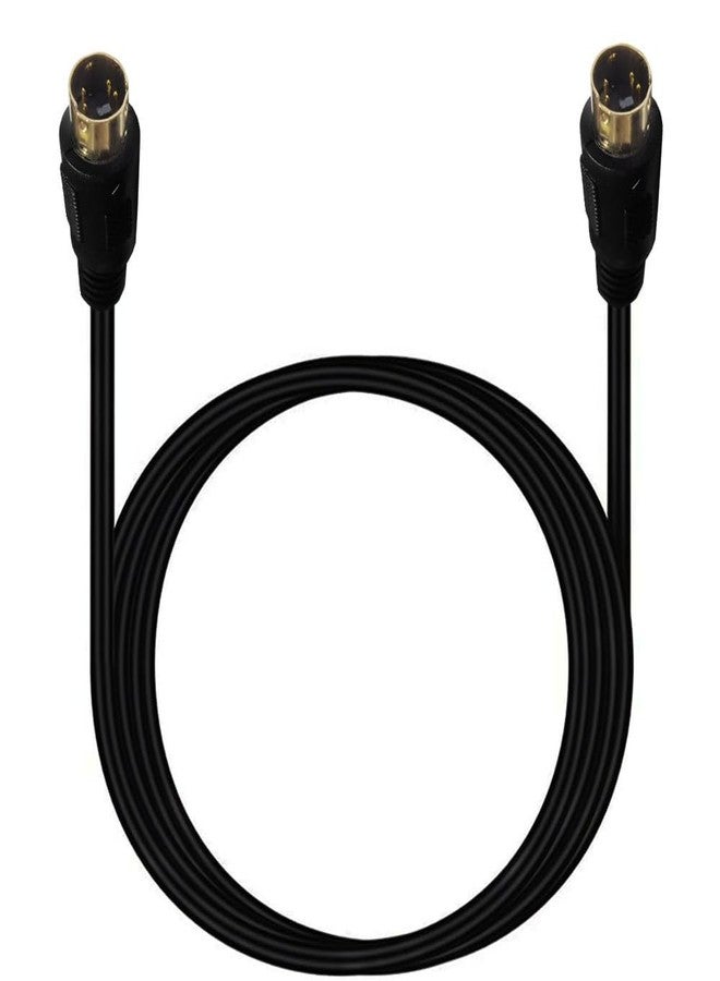 Traovien S-Video Cable Mini Din 4-Pin S Video Cable Male to Male Gold Plated Connector for Player Camcorders Laptops Transfer Video to TV or Monitor Connection Cable (3m/10Ft) - Image 1