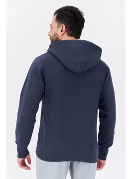 Champion Men Sportswear Fit Long Sleeve Outdoor Sweatshirts, Navy  - Image 3
