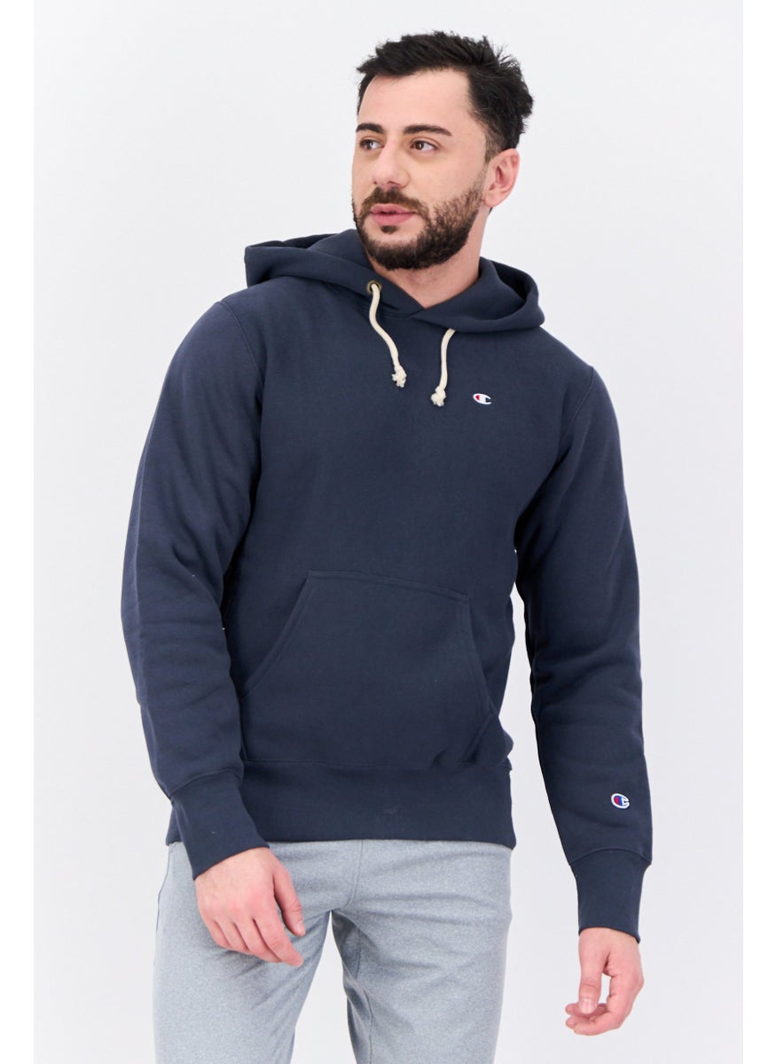 Champion Men Sportswear Fit Long Sleeve Outdoor Sweatshirts, Navy  - Image 1