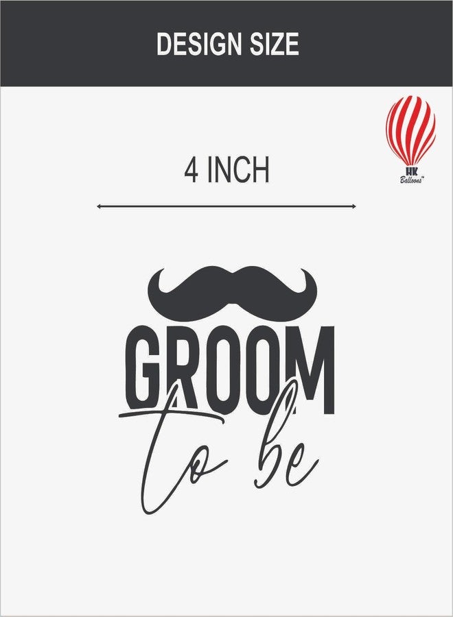 HK Balloons Golden Black 30Pcs Groom To be Decoration Balloons Item For Wedding Groom Shower Engagement Bachelorette Party Supplies For Men Wedding Decoration Printed Balloons - Image 4