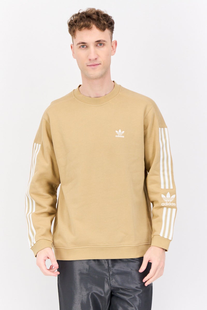 adidas Originals Men Sportswear Fit Long Sleeves Outdoor Sweatshirt, Khaki - Image 1