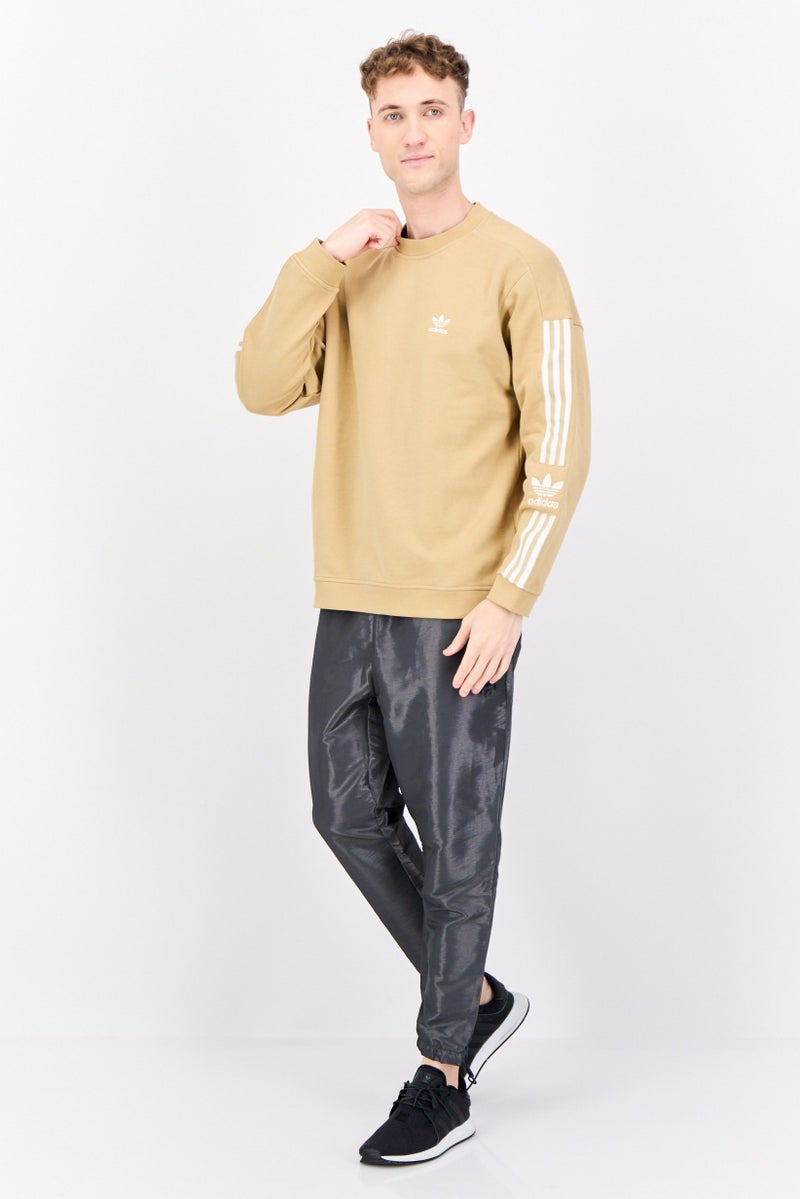 adidas Originals Men Sportswear Fit Long Sleeves Outdoor Sweatshirt, Khaki - Image 2