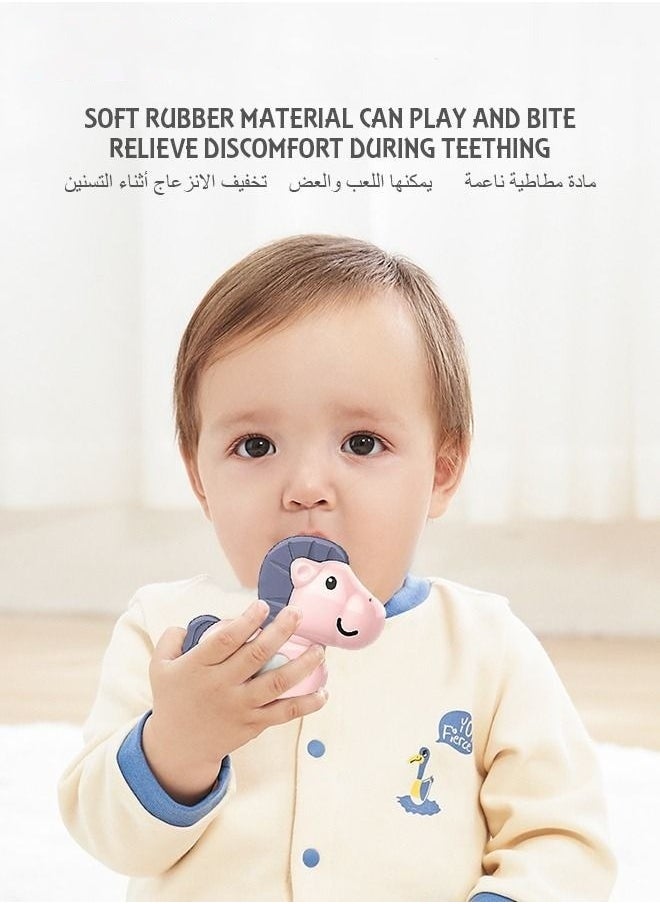 URbantin 11pcs Baby Rattle Toy, Infant Teething Toys, Grab and Spin Rattles Sensory Toy Set, Food Grade Silicone Material, Baby Toys Gift for Babies 0-12-24 Months Boys Girls, Early Educational Toy Set.  - Image 5