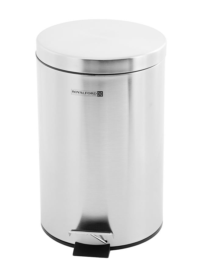 Royalford Pedal Trash Bin Silver/Black - Image 4