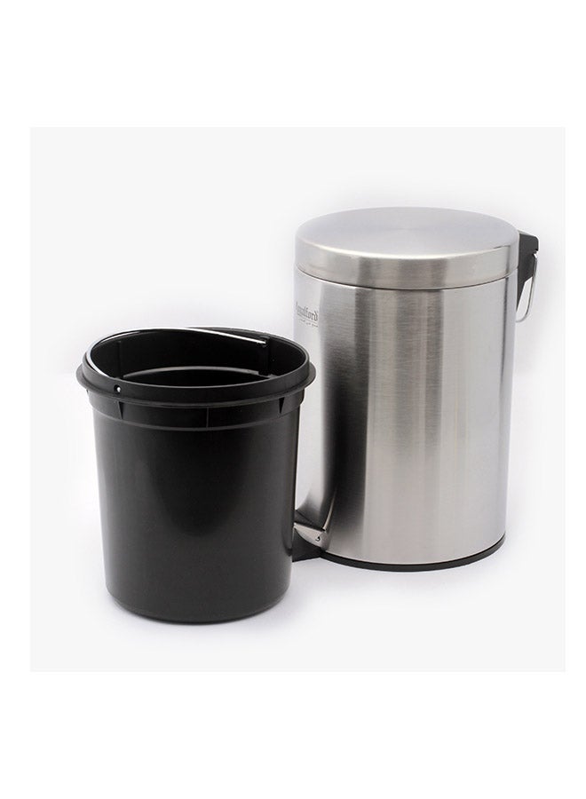 Royalford Pedal Trash Bin Silver/Black - Image 2