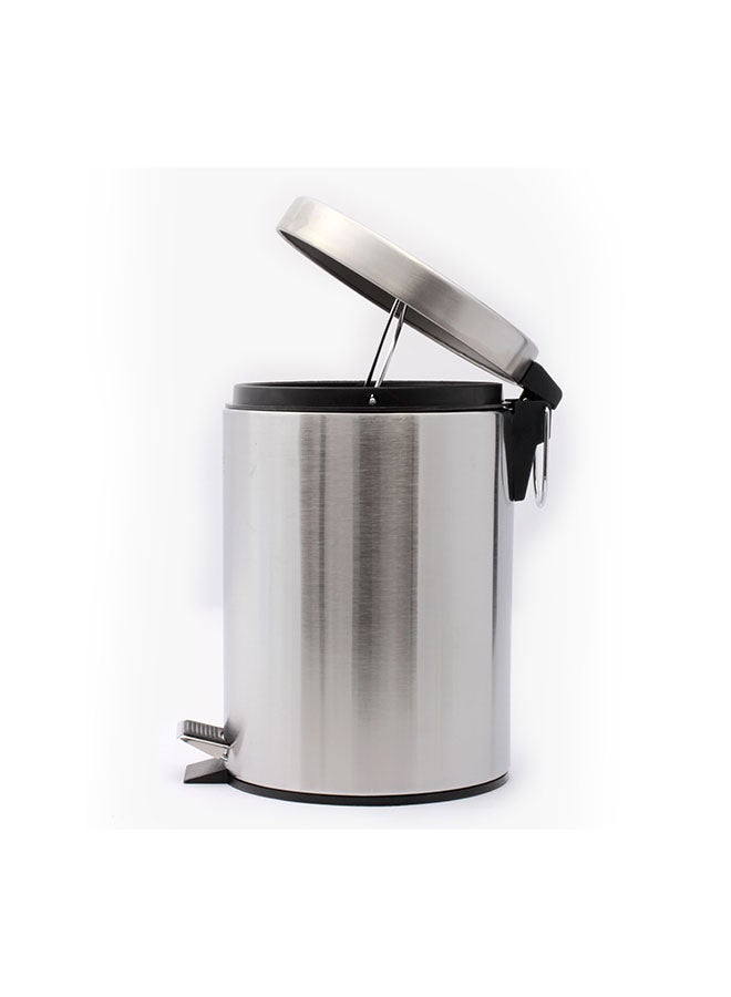 Royalford Pedal Trash Bin Silver/Black - Image 1