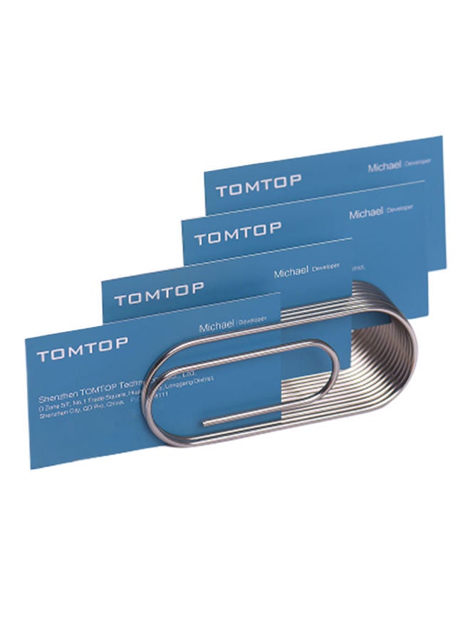 NIBEMINENT Electroplating Table Place Card Holder Silver