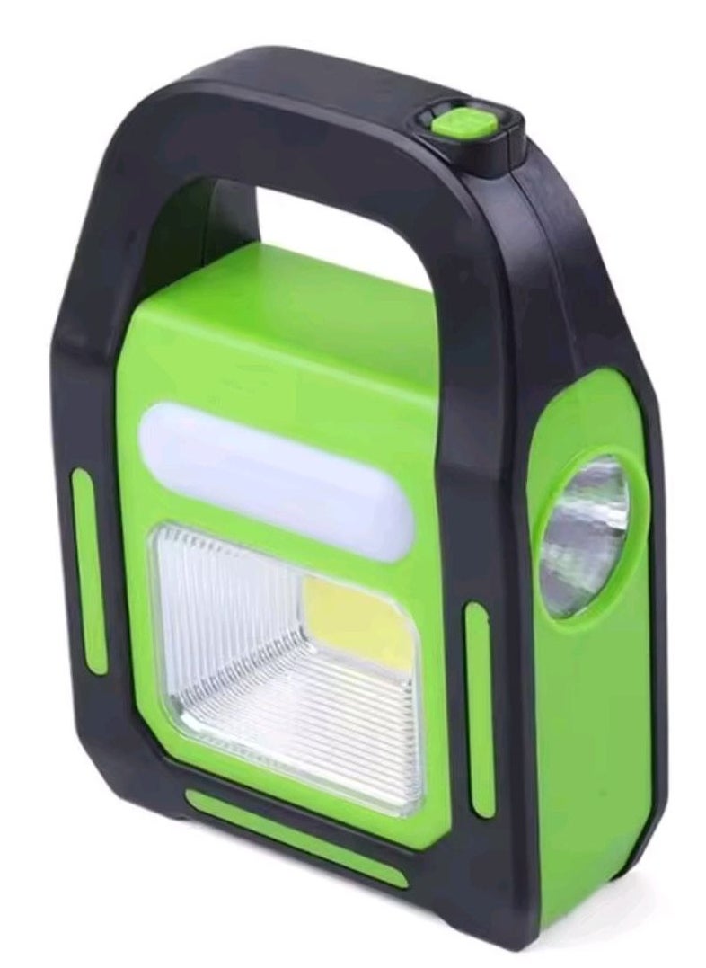 hurry bolt Emergency flash light with 3 different lighting modes, solar and electric powered - multi-function searchlight 