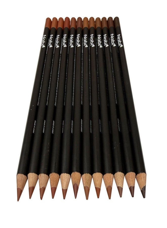Nabi Lip Liner Pencil 12 Pieces Mix Browns - Image 1