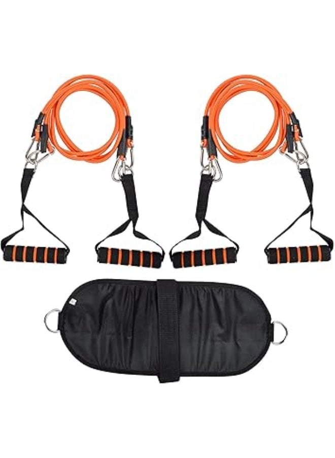 Rwnq Multi-resistance bands set - for fitness and muscle strengthening exercises (with comfortable handles)_Sports games - Fitness - Gym games - Image 4