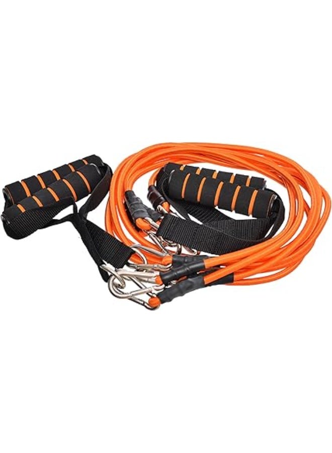 Rwnq Multi-resistance bands set - for fitness and muscle strengthening exercises (with comfortable handles)_Sports games - Fitness - Gym games - Image 5