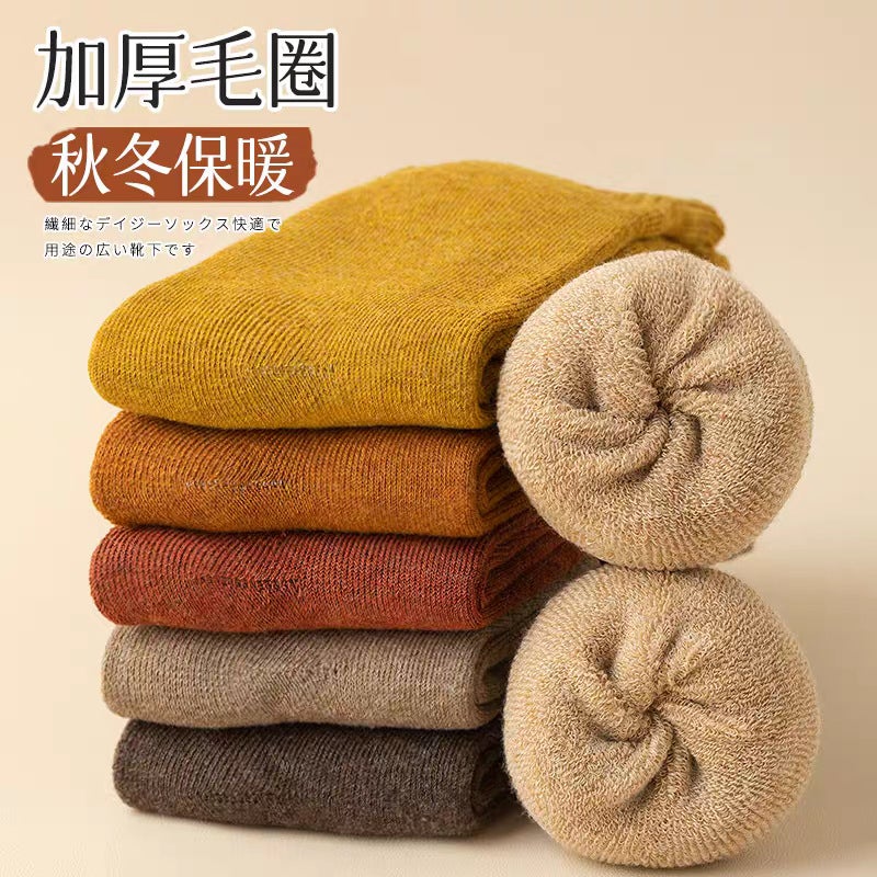 Thick Terry Socks For Men And Women, Winter Fleece-Lined Towel Socks, Versatile, Cold-Resistant Sleep Socks, Home Warm Socks, Maternity Socks - Image 5