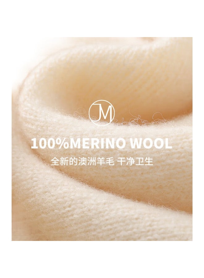 JIUMU Pure Wool Warm Neck Warmer For Women, Autumn And Winter Thickened Cold-Proof Neck Protection Scarf, Winter Wy147 - Image 2