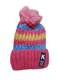 Winter ice cap made of durable, high-quality wool yarn. It is lined on the inside in a way that makes you feel warm in a wonderful way)Cashmere -blue-yellow).