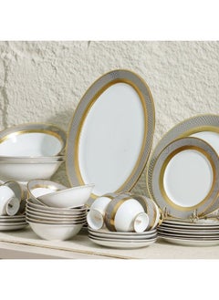 DANUBE HOME Royal Feast 44-Piece Premium Fine Porcelain Dinner Set – Elegant Tableware for 8 Persons – Luxury Dinnerware Set for Home, Parties, Events & Gifting  - Image 3
