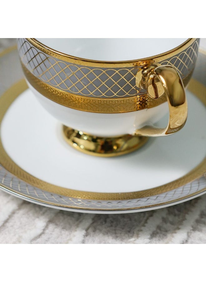 DANUBE HOME - Royal Feast 44-Piece Premium Fine Porcelain Dinner Set – Elegant Tableware for 8 Persons – Luxury Dinnerware Set for Home, Parties, Events & Gifting - Image 1