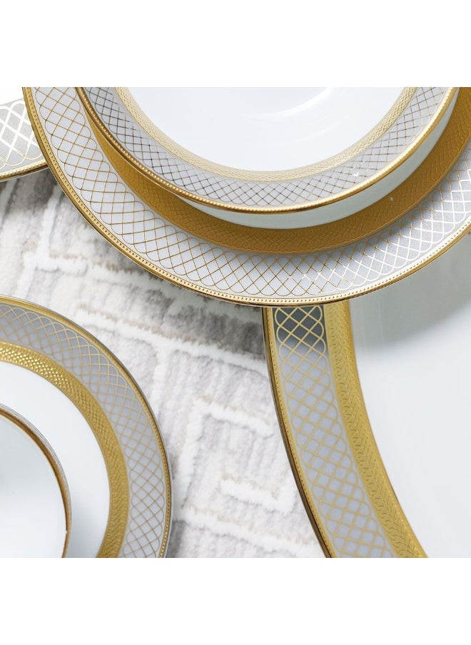 DANUBE HOME - Royal Feast 44-Piece Premium Fine Porcelain Dinner Set – Elegant Tableware for 8 Persons – Luxury Dinnerware Set for Home, Parties, Events & Gifting - Image 1