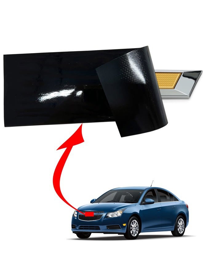 LZLRUN Compatible with Bowtie Logo Wrap Stickers Cut-Your-Own Emblem Overlay DIY Decals for Chevy (11.8 Inch x 4 Inch) (Gloss Black) - Image 4