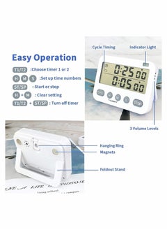 Y&D 2 in 1 Kitchen Timer, Digital Timer,24-Hours Timer  - Image 5
