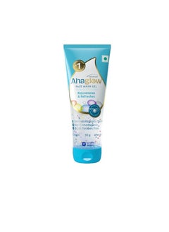 Ahaglow Ahaglow Advanced Face Wash Gel 50g with AHA(1% Glycolic Acid) Glow Bombs| Jojoba & Tea Tree Oil | Allantoin, Vitamin E & Oak bark Extract | No.1 Dermatologist Prescribed AHA Brand - By Torrent Pharma  - Image 1