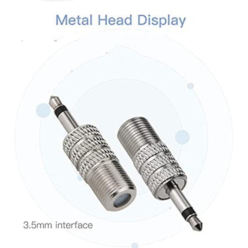 F-type ram's horn antenna, 75Ω, car FM TV radio, F-type female connector to TV 3.5mm mono. - Image 5