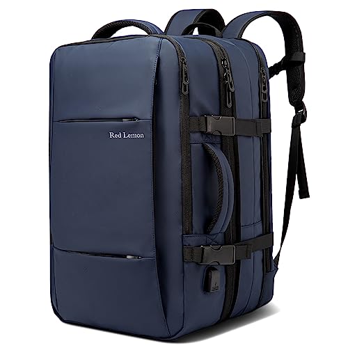 Red Lemon Titan Ultrafit Plus Bange Series 15.6-Inch Laptop Backpacks for Men and Women 45L Outdoor and Camping 3In1 Office Bags,Travelling,Backpack (with Bottle Holder), Blue - Image 1