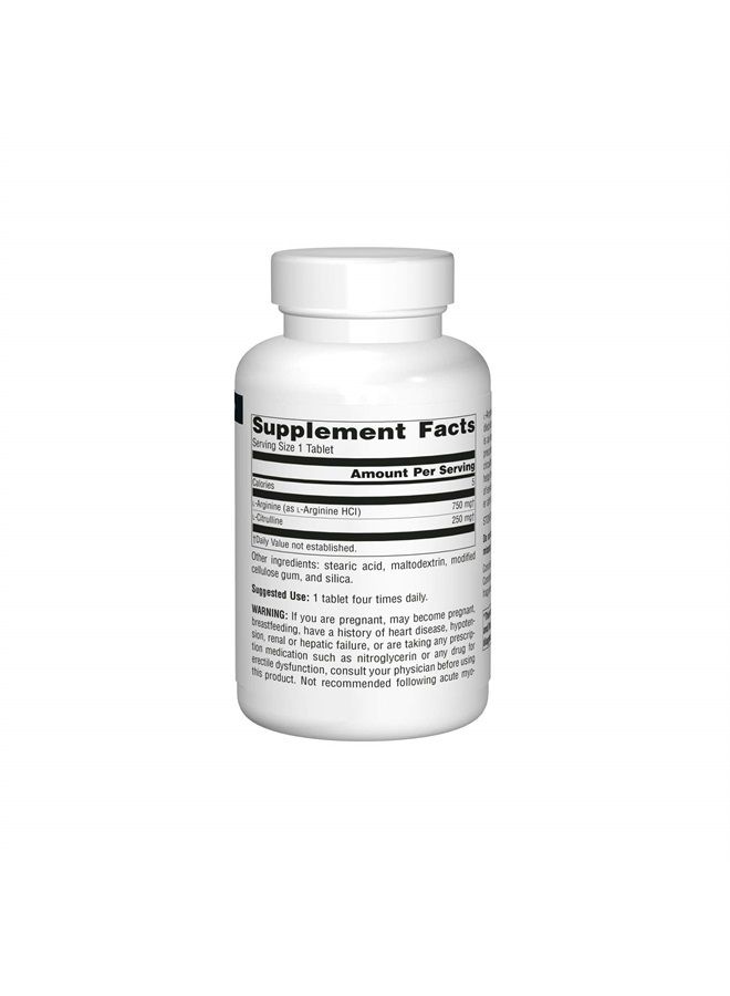 Source Naturals مكمل غذائي من الأحماض الأمينية الأساسية L-Arginine L-Citrulline Complex 1000mg - 240 قرصًا - Image 3