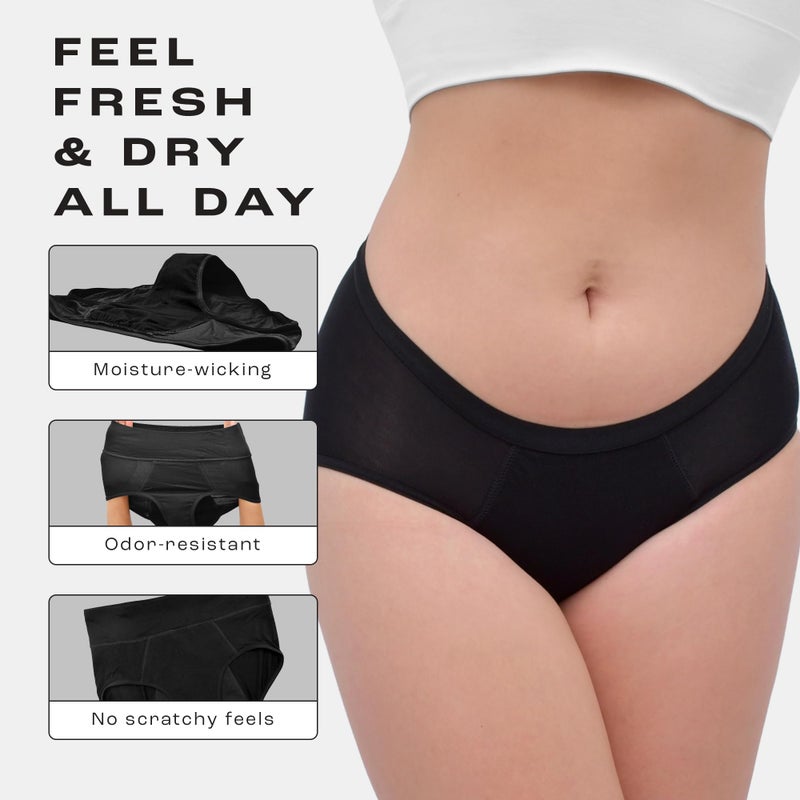 Bambody Absorbent Brief: Super Comfy Period Panties | Protective Underwear for Women, Girls and Teens - Image 3