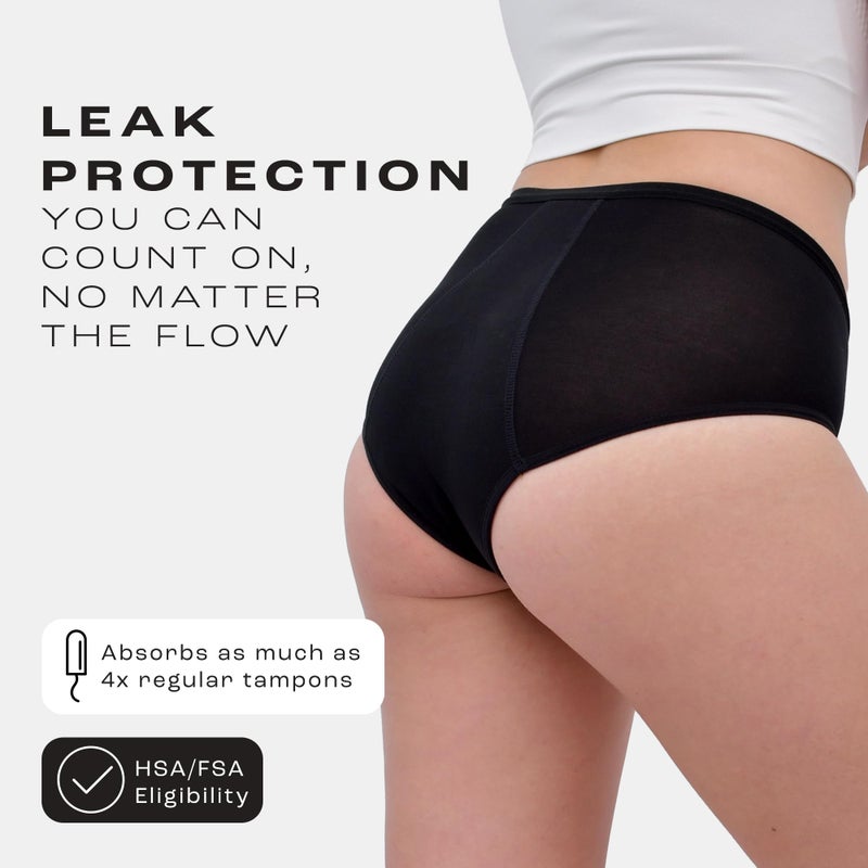 Bambody Absorbent Brief: Super Comfy Period Panties | Protective Underwear for Women, Girls and Teens - Image 5