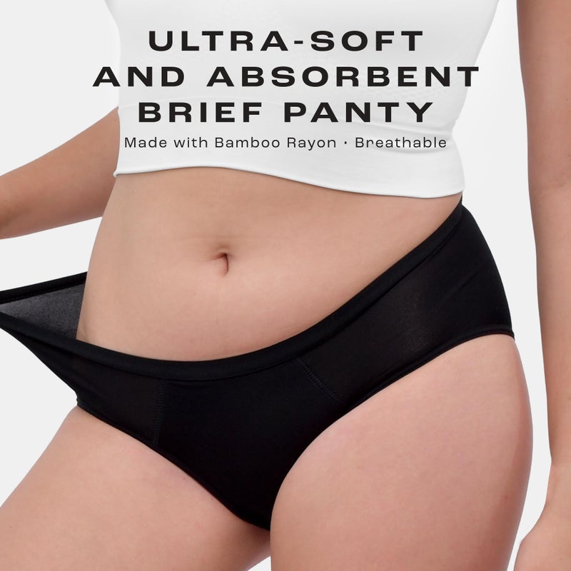 Bambody Absorbent Brief: Super Comfy Period Panties | Protective Underwear for Women, Girls and Teens - Image 2