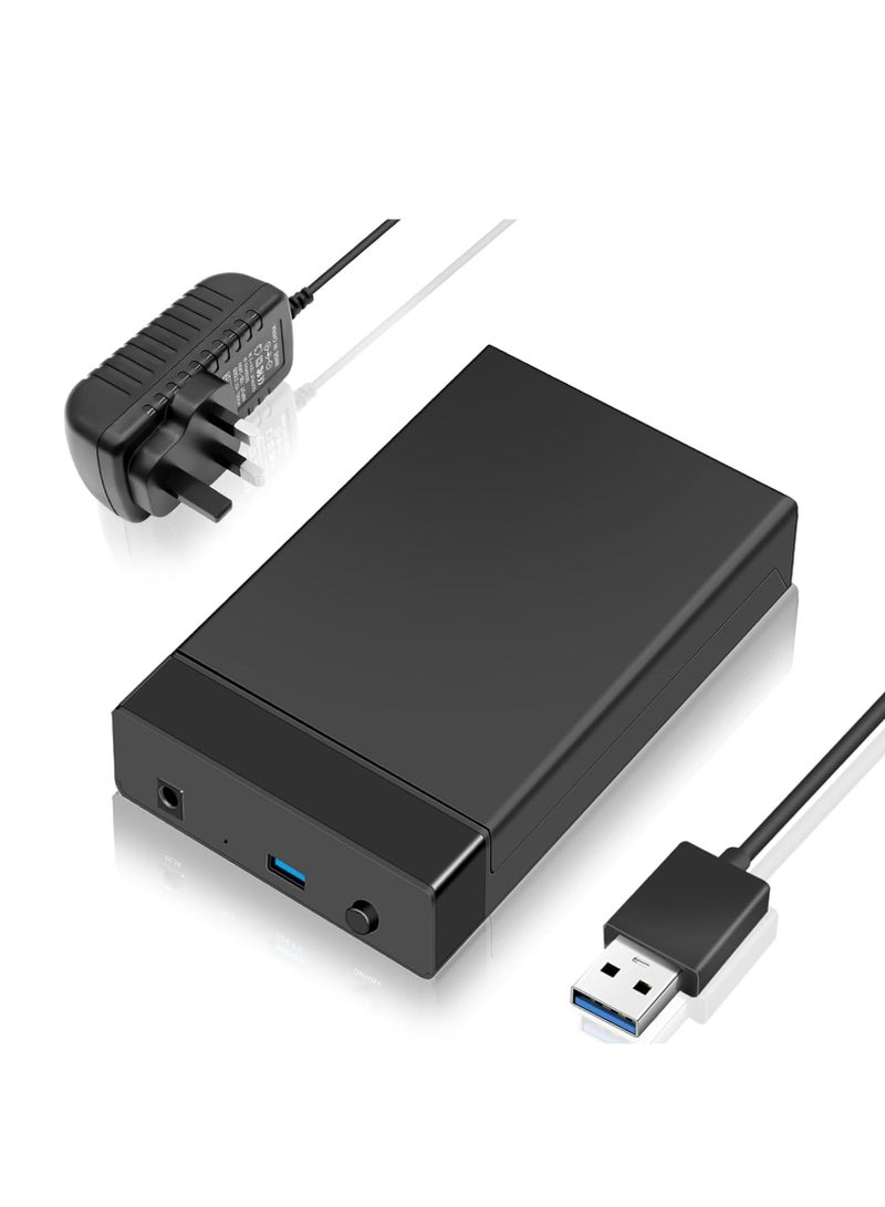 Joyelink 3.5-inch Hard Drive Enclosure USB 3.0 External Hard Drive Enclosure for 3.5-inch/2.5-inch SATA HDD/HDD SSD, Compatible with windows Seagate Toshiba Samsung Hitachi PS Xbox - Image 1