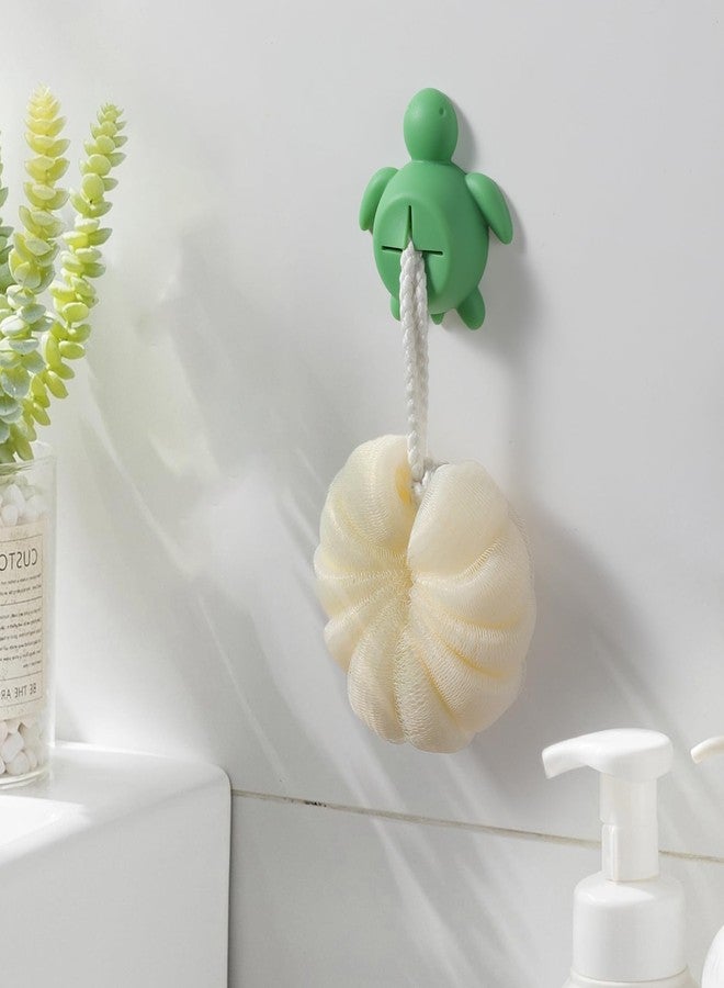 TRCENDE Lovely Silicone Sea Turtle Wall Mount Towel Holder, Funny Sea Turtle Animal Hooking Perfect for Kitchen Bath, Wall Mounting Hand Hook, Adhesive Wall Mounted for Hanging Towel Bath Ball Rag XSX39 - Image 5