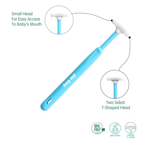 1st Step Silicone Tongue Cleaner (Blue) - Image 2