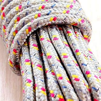 First Front Cloth Line For Drying Clothes Nylon Cotton Rope 10 Mtr Pack of 3 Multicolour - Image 2