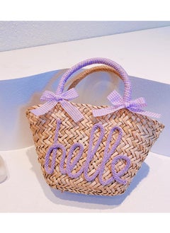 New Summer Minimalist Girl Style Grass Woven Handbag