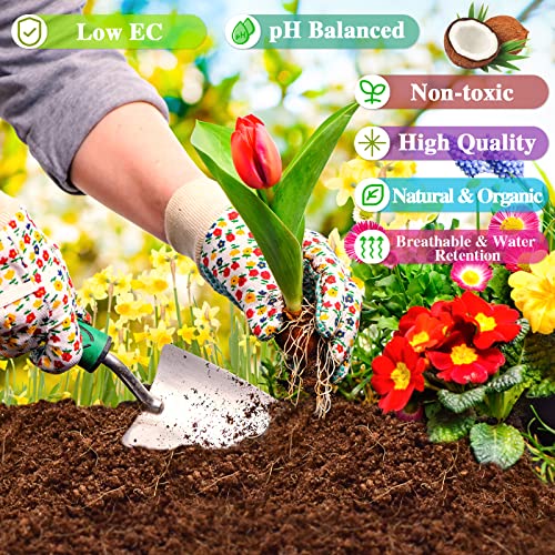 ZeeDix Compressed Coco Coir Brick for Plants, Premium Coconut Coir Bricks Potting Soil Mix, Natural Coconut Husk Coco Peat Brick with Low EC and pH Balance for Gardening Plants Flower Herbs - Image 4