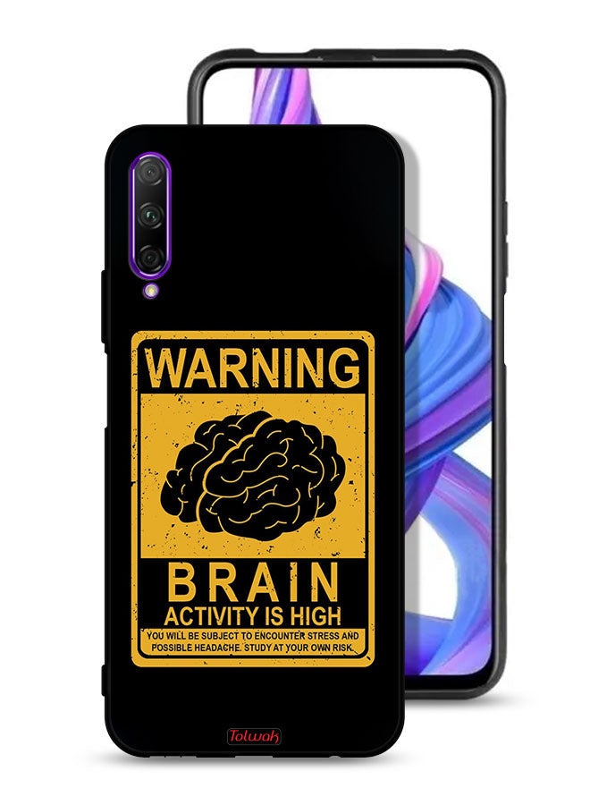 Tolwak Honor 9X Pro Protective Case Cover Warning Brain Activity Is High - Image 1