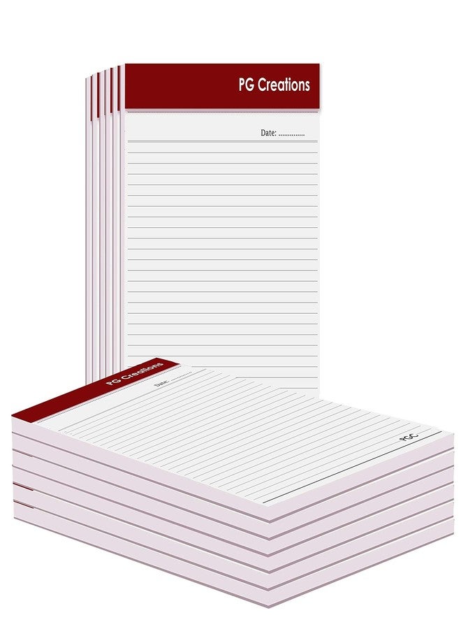 PG Creations A4 Size, Pack of 3 Pads, Writing Notepads, 50 Sheets per Pad, 70 Gsm Single Side Ruled Paper Pads for Daily Notes, Office Work & Students Use, 8.5x11 Inch, White - Image 2