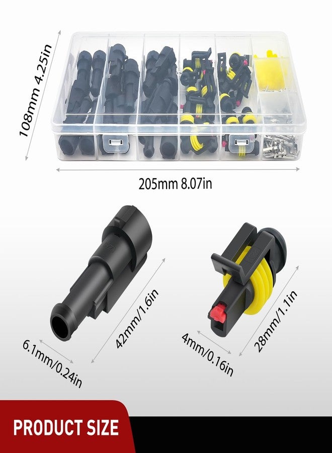 Nilight 120PCS 1 Pin Electrical Connector Plug Male Female Terminal Wire Connector Waterproof Connectors 1 Way Automotive Connect Set for Car Truck Motorcycle Marine Boat 20 Sets, 2 Years Warranty - Image 2