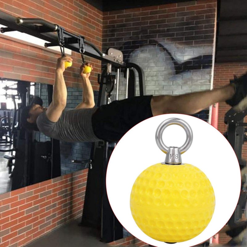 woobles Climbing Training Hanging Ball, Non-Slip Hand Grips Hanging Ball Pull Up for Arm Upper Back and Shoulder Muscle Strength, Climbing Holds Power Ball Hold Grips for Strength Training - Image 1