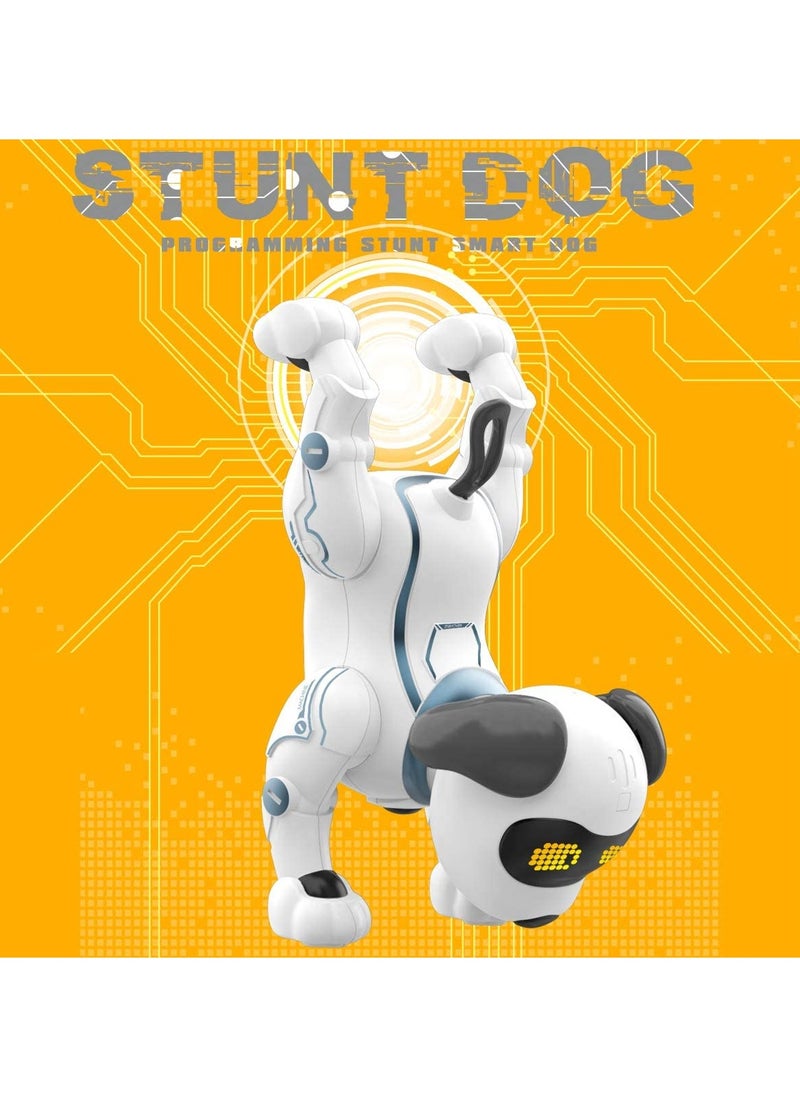 Remote Control Dog, Robotic Stunt Puppy Voice Control Toys Handstand Push-up Electronic Pets Dancing Programmable Robot with Sound for Kids Boys and Girls Age 6, 7, 8, 9, 10 Year Old  - Image 2