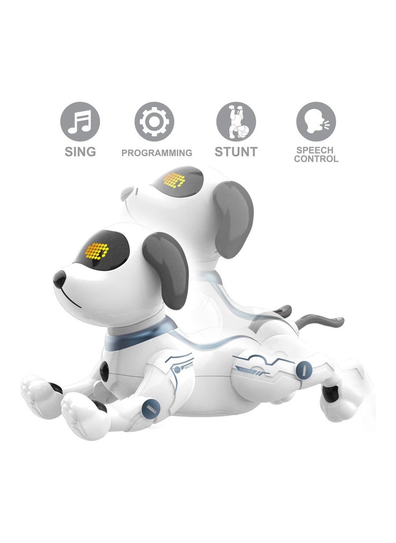 Remote Control Dog, Robotic Stunt Puppy Voice Control Toys Handstand Push-up Electronic Pets Dancing Programmable Robot with Sound for Kids Boys and Girls Age 6, 7, 8, 9, 10 Year Old  - Image 3