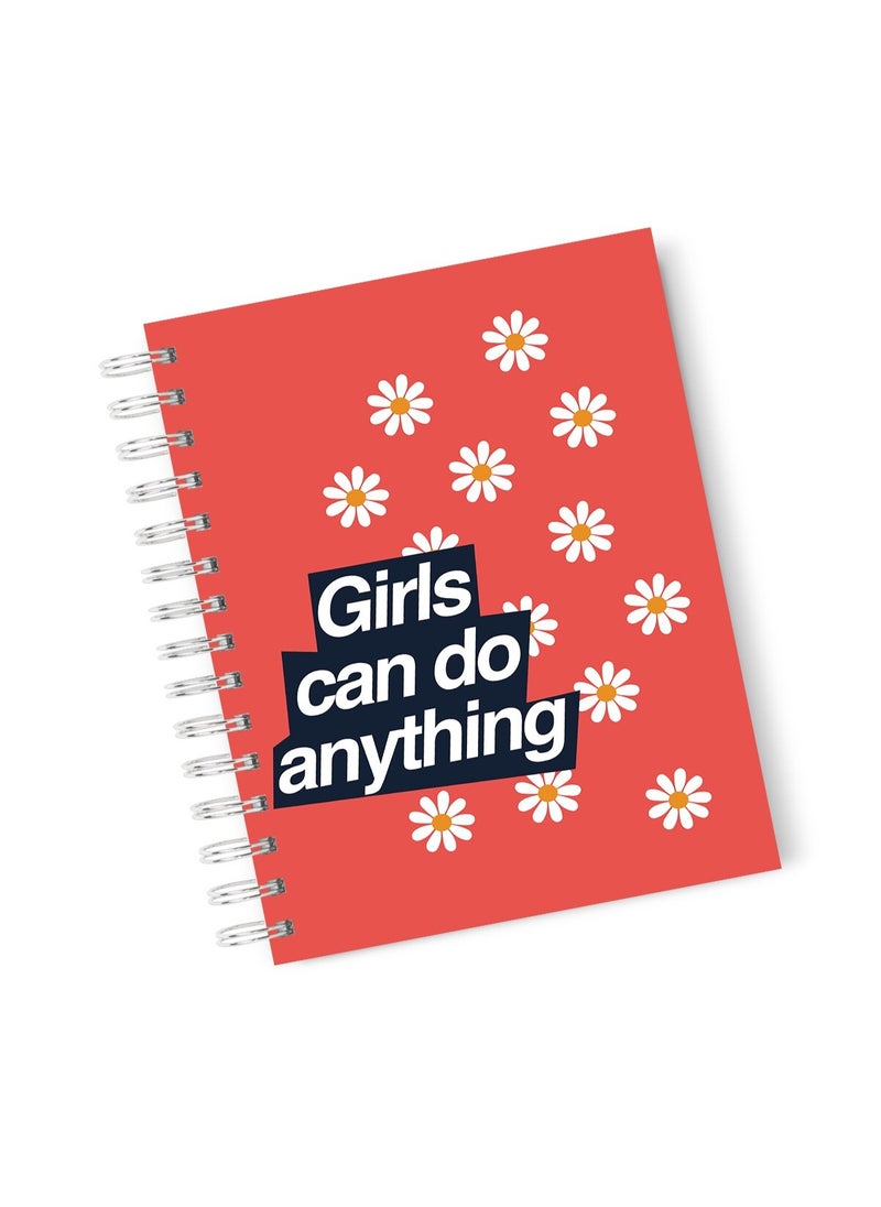 LOUD UNIVERSE Hardcover Spiral Notebook Girls Girl Can Do Anything Slay Girl Spiral Notebook With Premium High Quality  - Image 1
