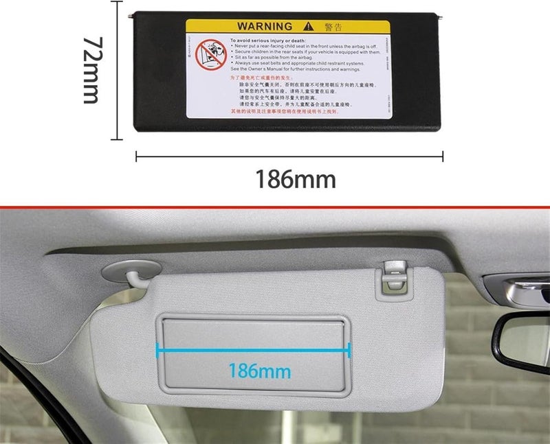 Wivplex Car Sunvisor Vanity Mirror Cover - Image 2