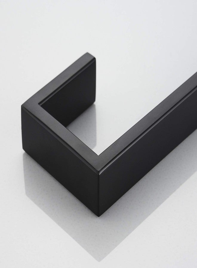 JunSun Matte Black Bath Towel Bar 24 Inch Bathroom Towel Rack Hand Towel Holder Modern Home Decor Towel Rod Bathroom Accessories Black Towel Hanger Towel Rail Towel Shelf Black Towel Bars Wall Mounted - Image 2