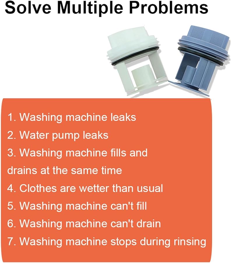 غطاء سدادة مخرج مضخة تصريف الغسالة لاستبدال سيمنز بوش WM1095 1065 WD7205 أبيض - Image 5